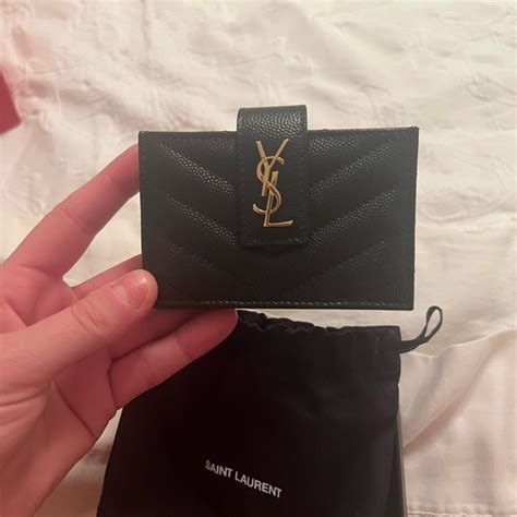 ysl cassandre card holder|best ysl card holder.